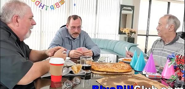  Cute Teen Slut Fucks Old Man For His Birthday Surprise
